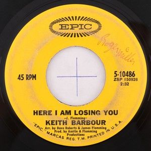 Keith Barbour – Echo Park / Here I Am Losing You - 45 rpm Vinyl 7" Record 5-1048